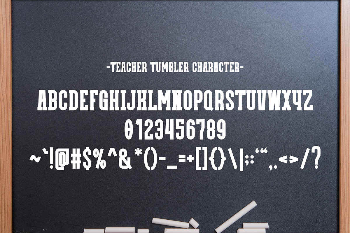 Teacher Tumbler - Condensed Slab, a Slab Serif Font by Pian45 Studio (Photo 8 of 8)
