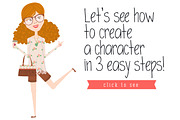 Character creation toolkit - Ladies, a Person Illustration by Anna Ivanir (Thumbnail 4 of 4)