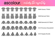 AS Colour Essential Mockups, a Hoody Mockup by Pixel Sauce™ (Thumbnail 2 of 6)