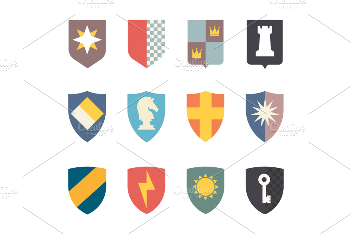 12 Shields Icons, a Branding & Logo Template by Youhhou (Photo 3 of 3)