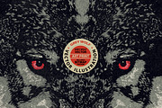 Grey Wolf - Vector illustration, an Animal Illustration by Artistic & Unique (Thumbnail 2 of 5)