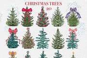 Christmas Vintage Vector Collection, a Seasonal Illustration by DiashaArt (Thumbnail 12 of 17)