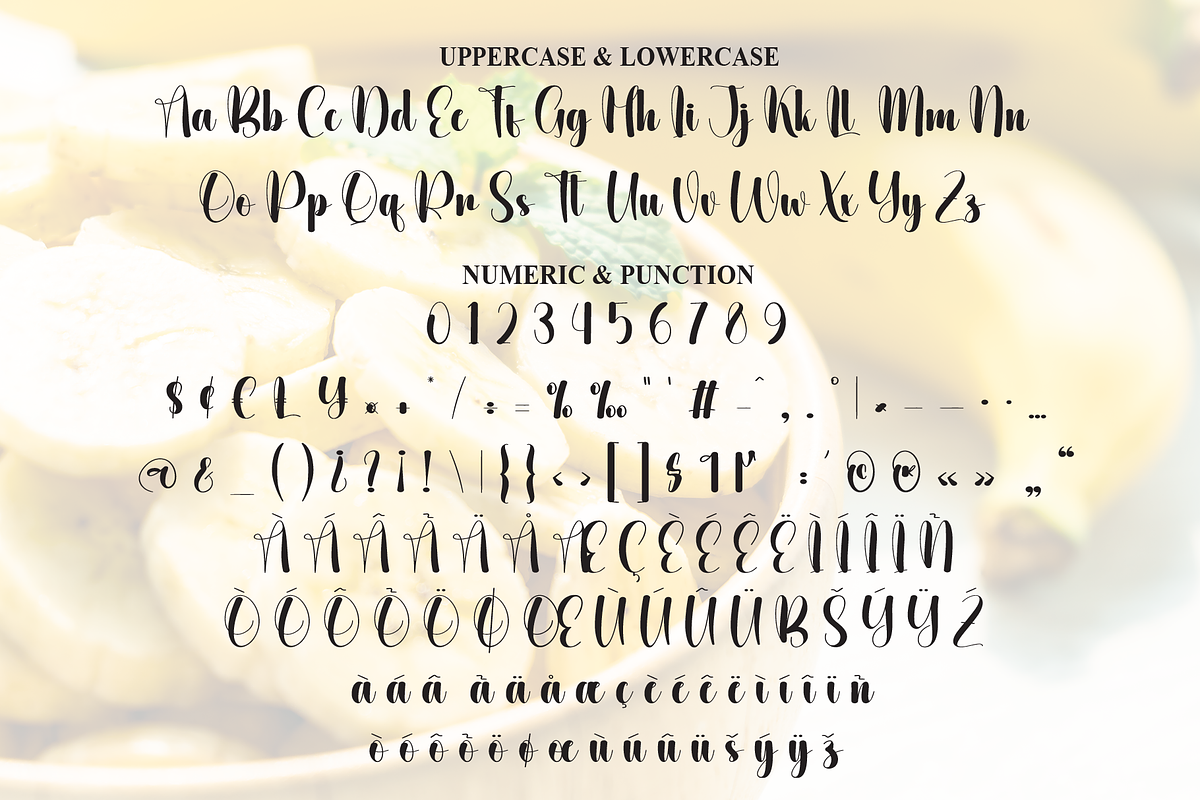 Yellow Banana | Script Font, a Handwritten Font by Scratchones (Photo 7 of 8)
