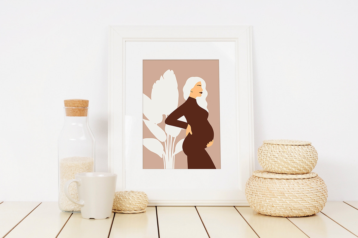 Tender Motherhood Prints Set, a Decorative Illustration by Katerina Osa (Photo 4 of 9)