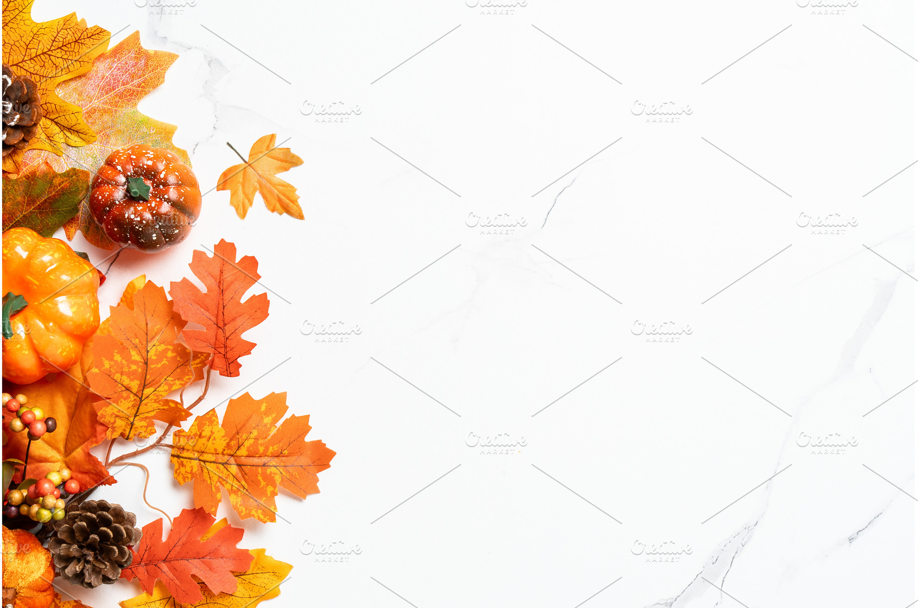 Autumn flat lay background with, a Food & Drink Photo by Nadia-nb
