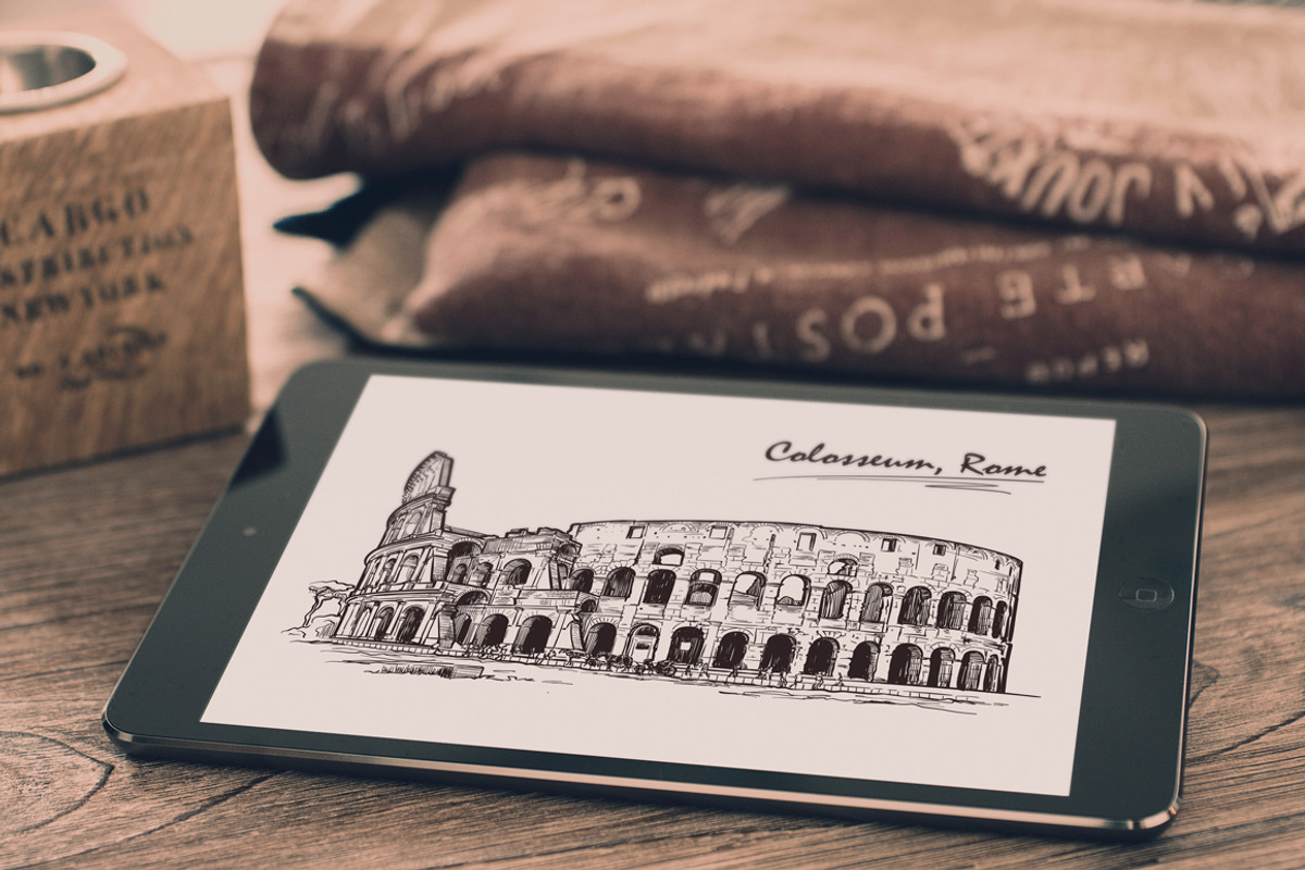 Sketches of Rome - Ink Edition, a Person Illustration by AntonPix Studio (Photo 6 of 6)