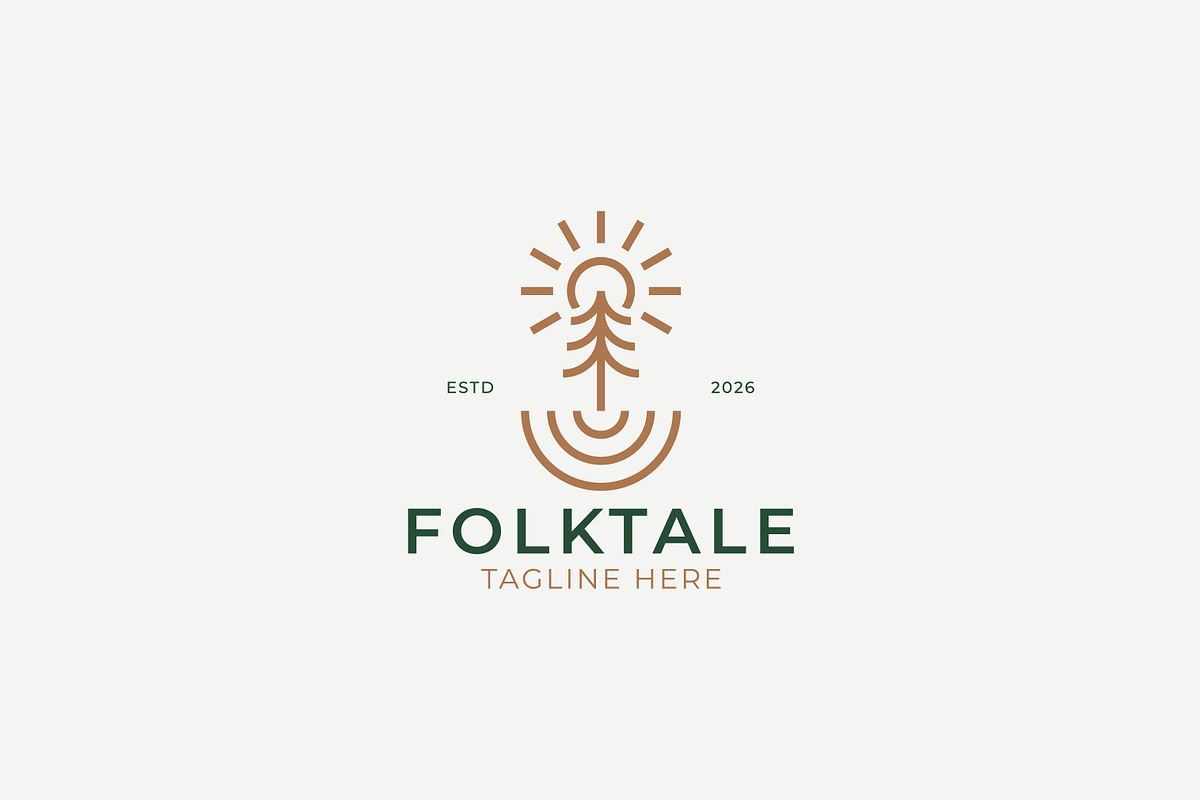 Forest Ground Pine Tree Logo Badge, a Branding & Logo Template by Signatoro (Photo 2 of 3)