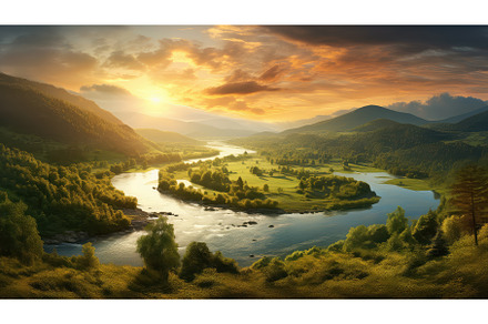 sunsky outdoor scenery sunrise, a Nature Photo by pikepicture
