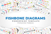 Fishbone diagram PowerPoint template, a Presentation Template by GraphicStan (Thumbnail 1 of 5)