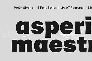 Asperia Maestro Typeface