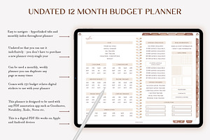 IPad Budget Planner Brown