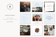 Bohemian Wedding Social Pack, a Social Media Template by January Made Design (Thumbnail 4 of 5)