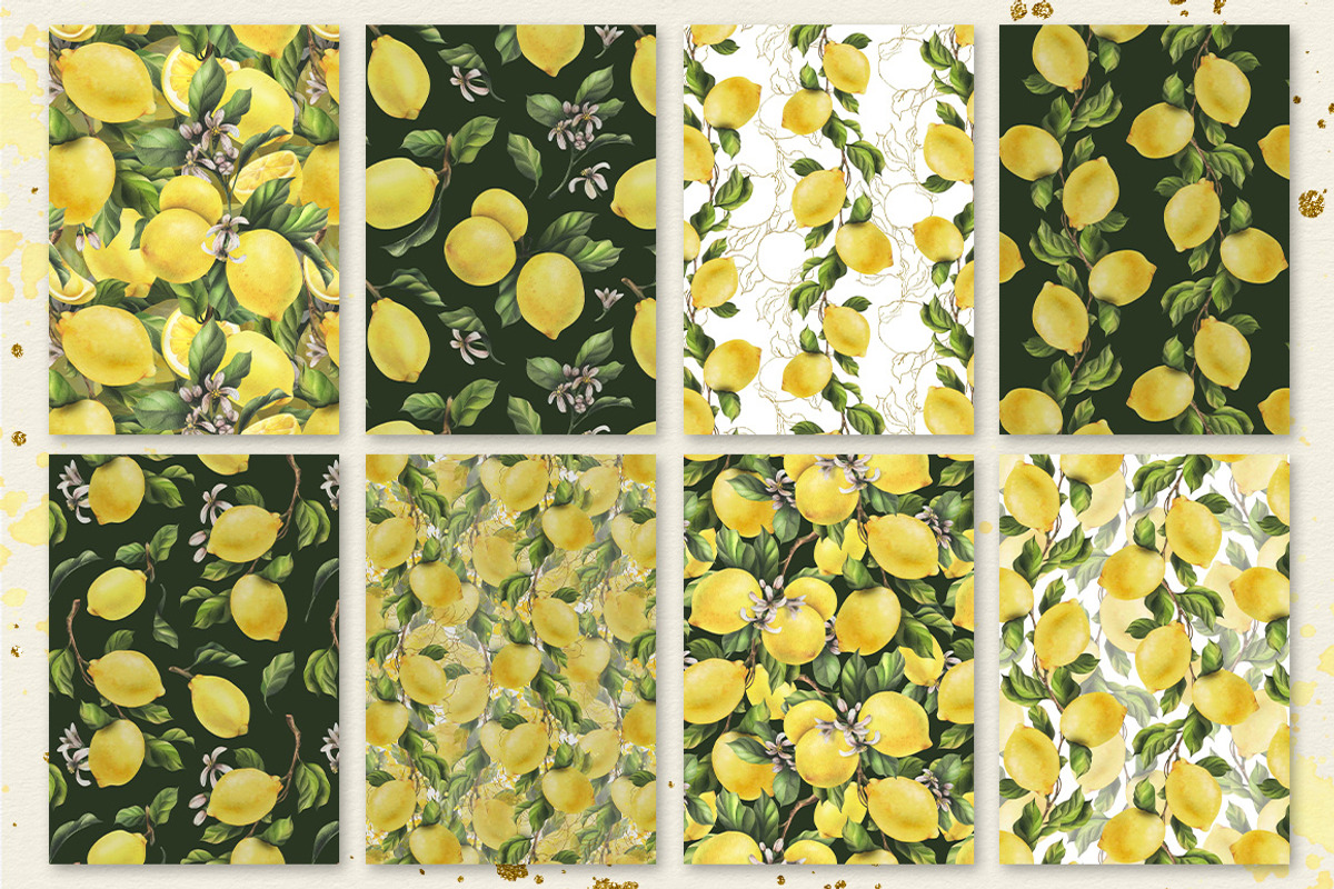 Lemons sunny watercolor clipart, a Food Illustration by NATASHA CHU (Photo 22 of 23)