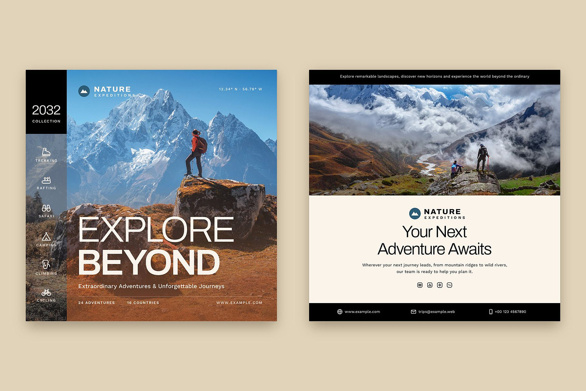Square Adventure Travel Catalog, a Brochure Template by BrandPacks (Photo 4 of 5)