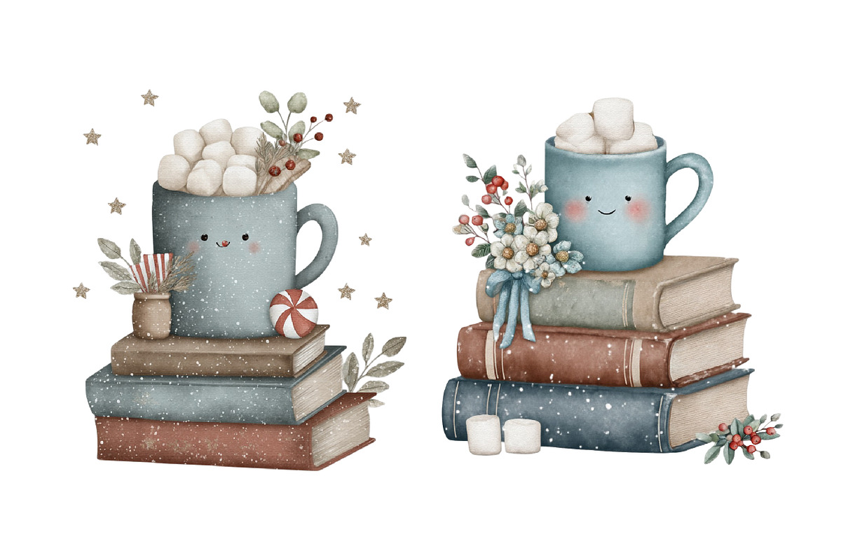 cute winter mug clipart, an Illustration by Designworld (Photo 4 of 4)
