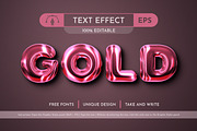 5 Metal Editable Text Effects, a Layer Style Add-On by rwgusev (Thumbnail 6 of 7)