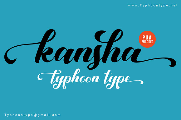 Kansha font preview 3