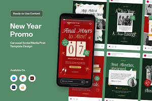 New Year Business Promo Carousel, a Social Media Template by twinstd
