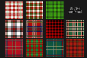 Seamless Christmas Plaid