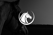Minimalist Horse with Circle Logo, a Branding & Logo Template by Luxury Logos (Thumbnail 2 of 4)