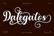 Dalegtos, a Script Font by StudioRz (Thumbnail 1 of 7)