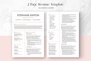 CANVA Resume Template / CV Set, a Resume Template by RWstudio (Thumbnail 4 of 8)