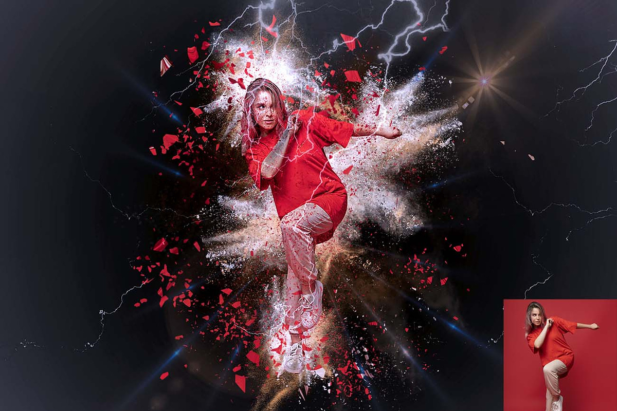 Sandstorm Effect Photoshop Action, an Action Add-On by Studio Retouch (Photo 4 of 11)