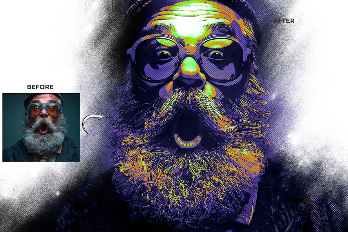 CutSpray – Stencil & Halftone Art FX, an Action Add-On by Studio Retouch (Photo 9 of 11)