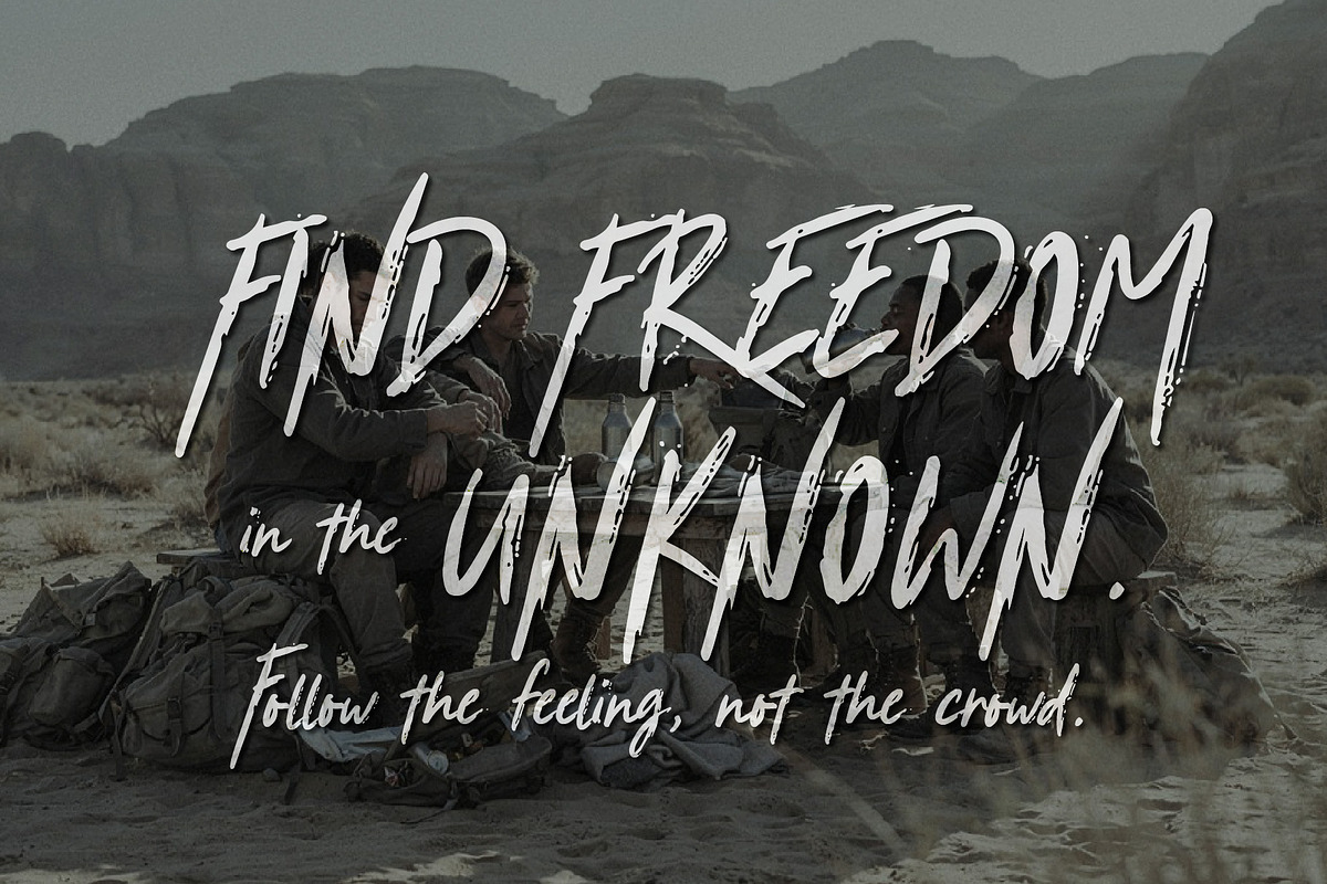 Strange Weather - Adventure font, a Handwritten Font by HypeWorksCo (Photo 2 of 15)