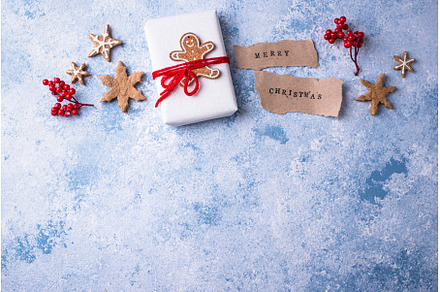 Christmas festive background with, a Holiday Photo by Yulia Furman