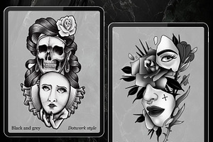 Procreate Tattoo Flash Bundle