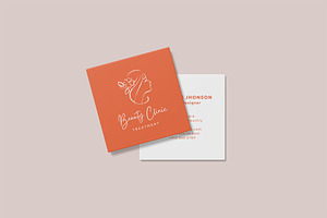 Square Business Card Mockup Bundles