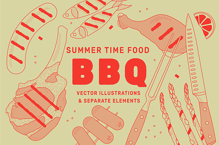 BBQ Vector Food Illustration