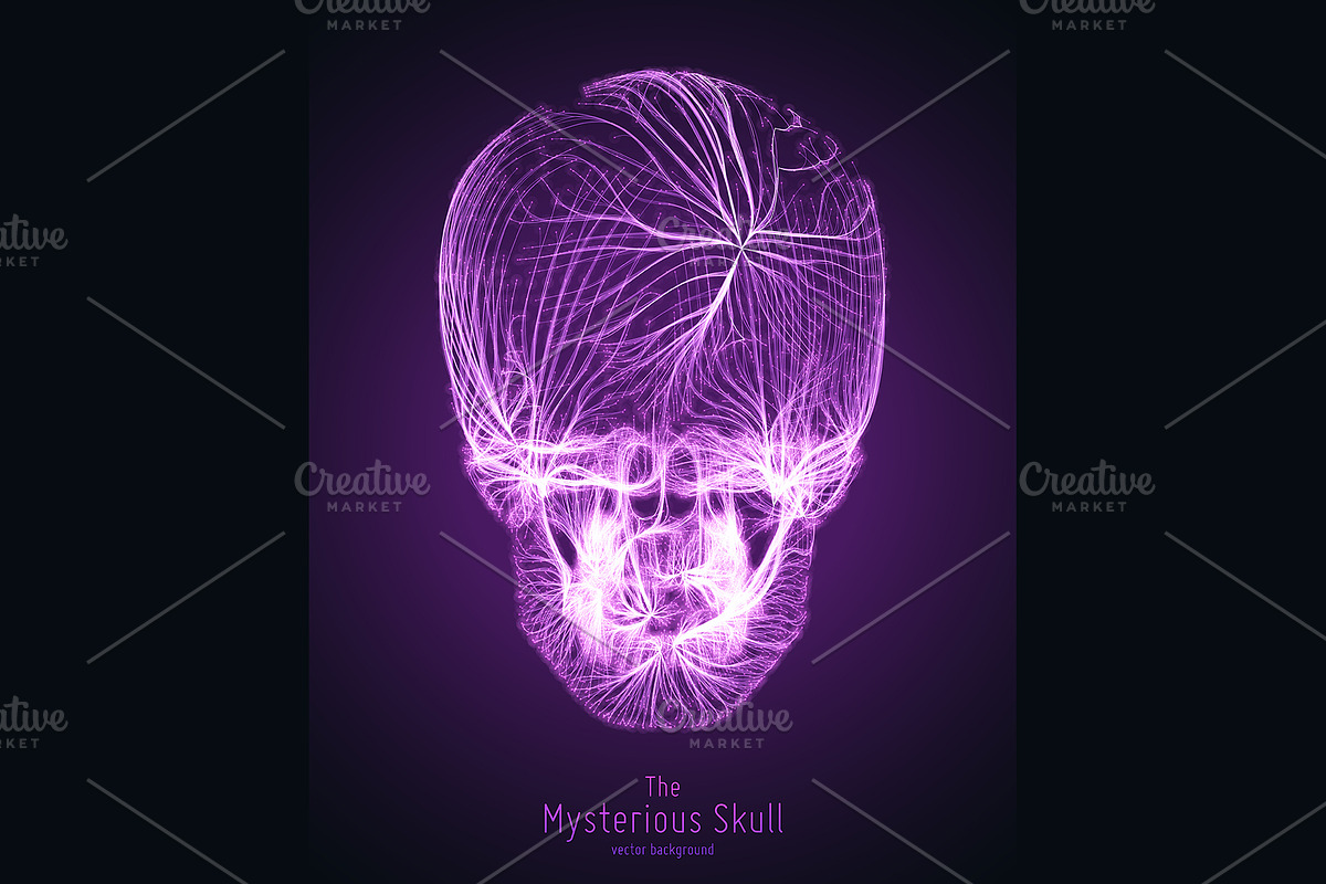Abstract Skull vector, a Technology Illustration by GarryKillian (Photo 3 of 3)