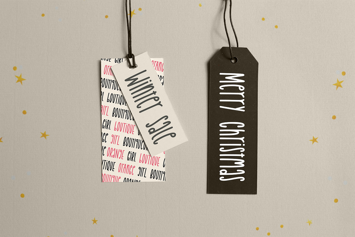 Crafty Christmas skinny font, a Handwritten Font by jyllyco (Photo 3 of 7)
