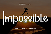Impossible, a Sans Serif Font by FreshTypeINK (Thumbnail 1 of 8)
