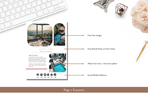 Travel Media Kit Canva Template