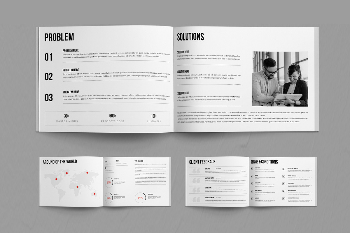 Company Profile Brochure Template, a Brochure Template by ContestDesign (Photo 5 of 5)