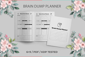 Brain Dump Planner Kdp Interior