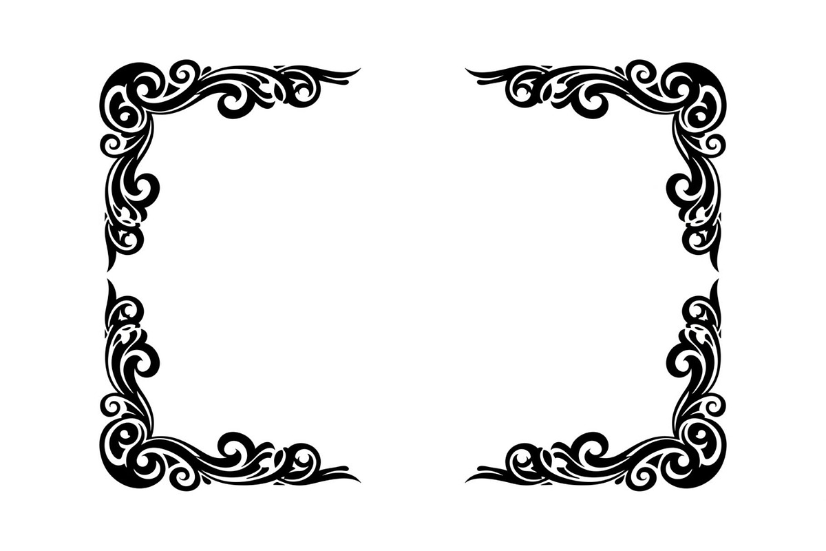 Vintage Scroll Corner Frame Bundle, an Illustration by Gfx_Store (Photo 34 of 48)
