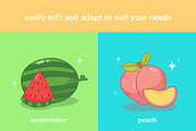 Fresh Fruit Sliced v1, an Illustration by Brandearth RRGraph (Thumbnail 2 of 6)