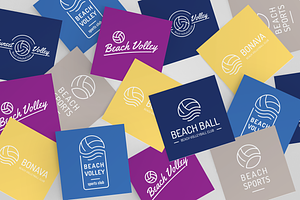 Volleyball Logo Set