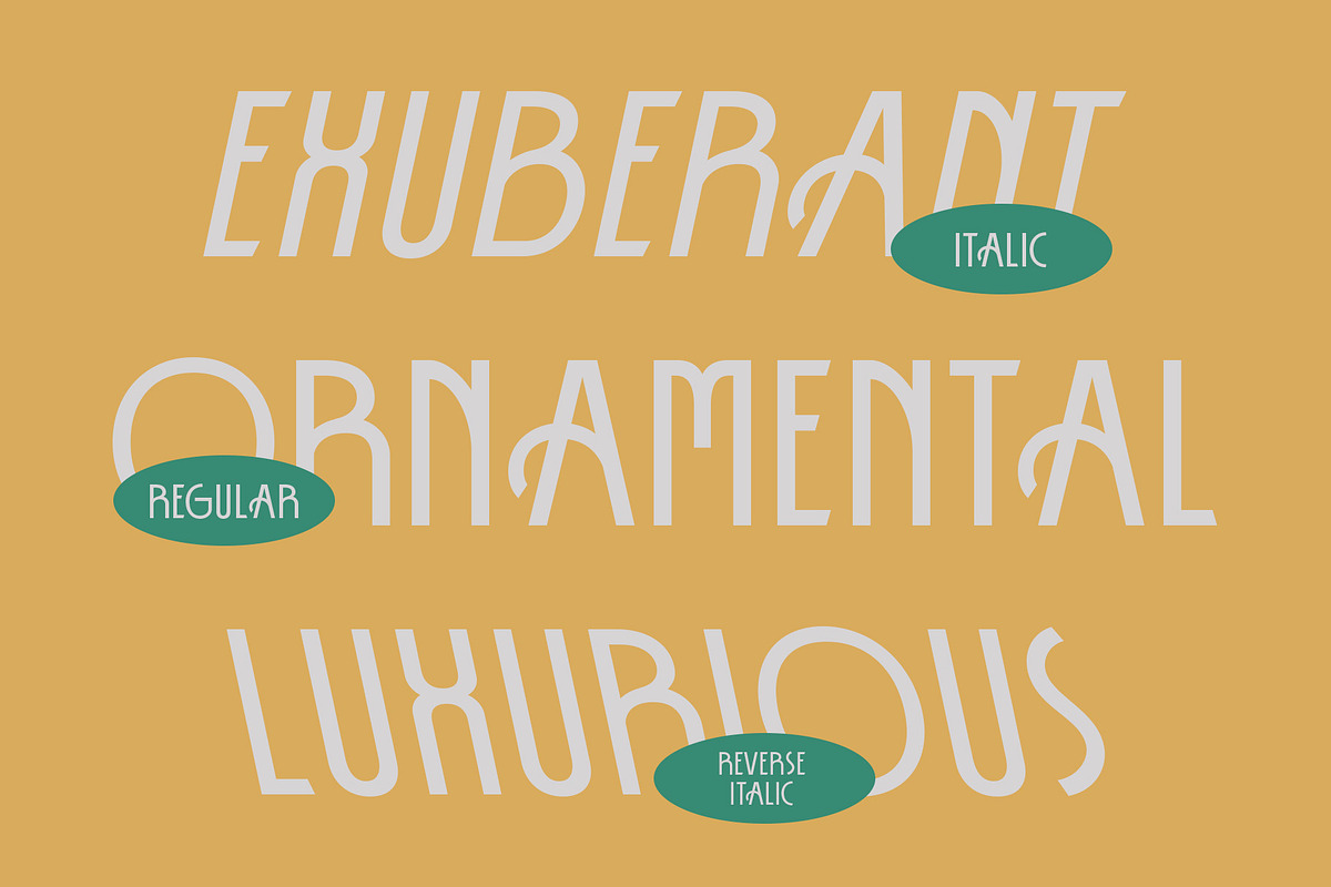 CS Amber – Art Deco Font, a Sans Serif Font by Craft Supply Co. (Photo 3 of 8)