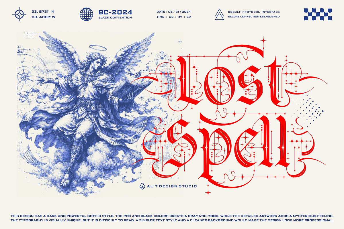 Strata magic Typeface, a Blackletter Font by alit design (Photo 10 of 17)