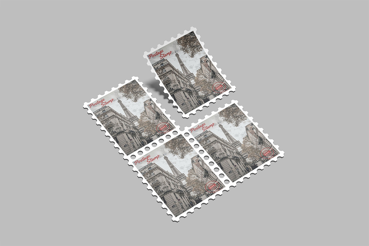 Postage Stamp Mockup, a Stationery Template by Amigos__46 (Photo 2 of 11)