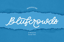 Blufcrowds Classic Script Font