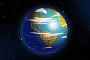Polygonal style Solar System, an Object Graphic by Toocha design (Thumbnail 2 of 5)