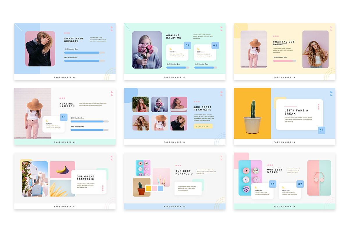 Freddo Pastel Creative Google Slides, a Presentation Template by Design Persona (Photo 4 of 5)