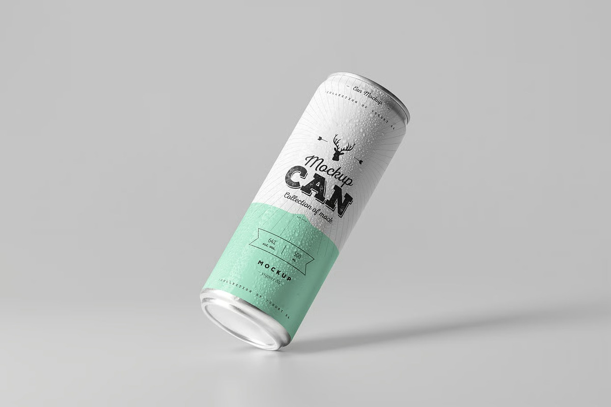 Can Mockup, an Advertising Mockup by DesignRushMarket (Photo 7 of 14)