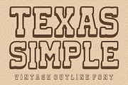 Texas Simple, a Slab Serif Font by Fourteen Letter (Thumbnail 1 of 6)